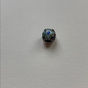 Pandora Silver and Enamel Charm-blue